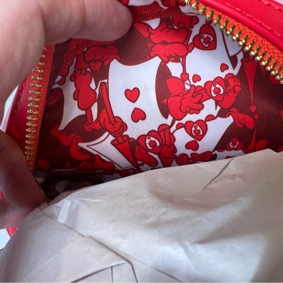 Loungefly Disney Alice in Wonderland Red Roses Backpack and Wristlet Bundle - Picture 9 of 12